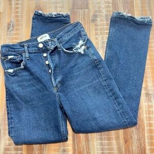 Agolde Riley High Rise Jeans denim Size 26 Button Fly